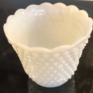 White milk glass oven ware